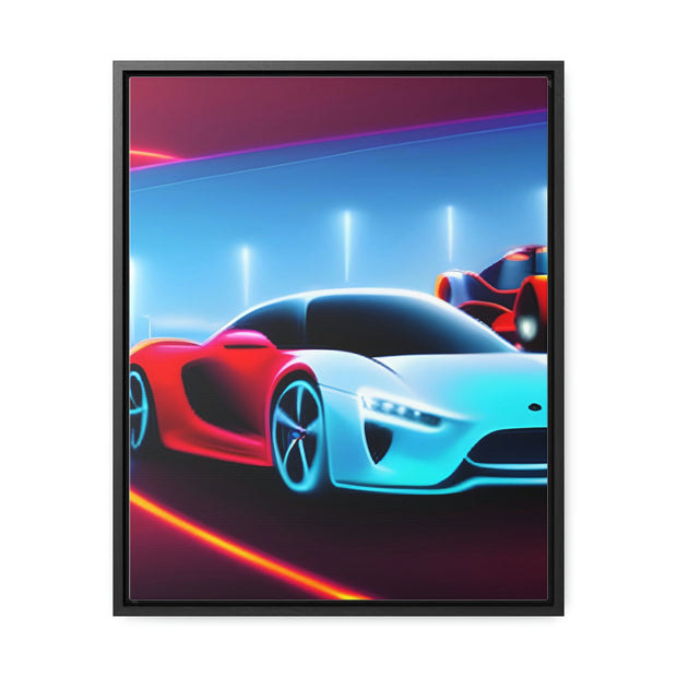 A Glimpse into the Future: Futuristic Sports Car Canvas Wrap, Modern Art, Abstract Art, Wall Art CE Digital Gift Store