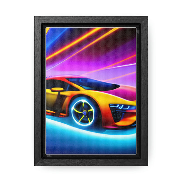 A Glimpse into the Future: Futuristic Sports Car Canvas Wrap, Modern Art, Abstract Art, Wall Art CE Digital Gift Store