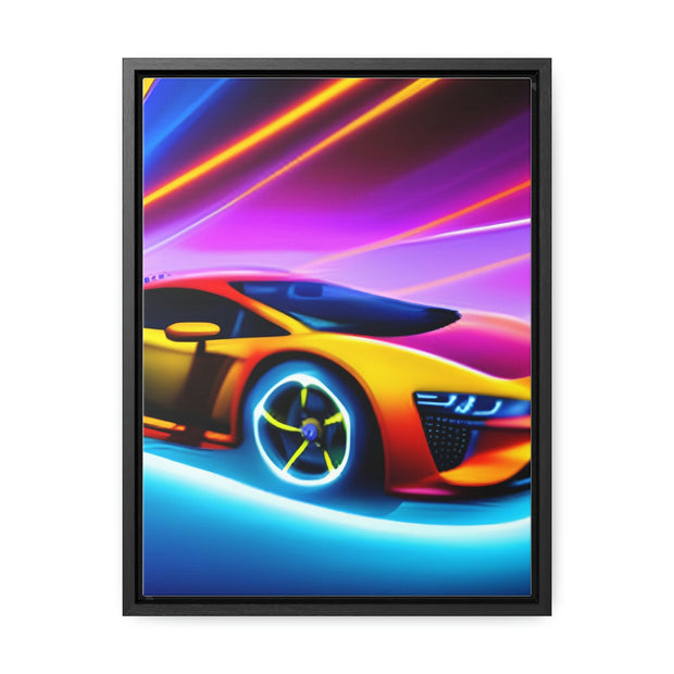 A Glimpse into the Future: Futuristic Sports Car Canvas Wrap, Modern Art, Abstract Art, Wall Art CE Digital Gift Store