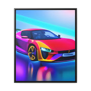 A Glimpse into the Future: Futuristic Sports Car Canvas Wrap, Modern Art, Abstract Art, Wall Art CE Digital Gift Store