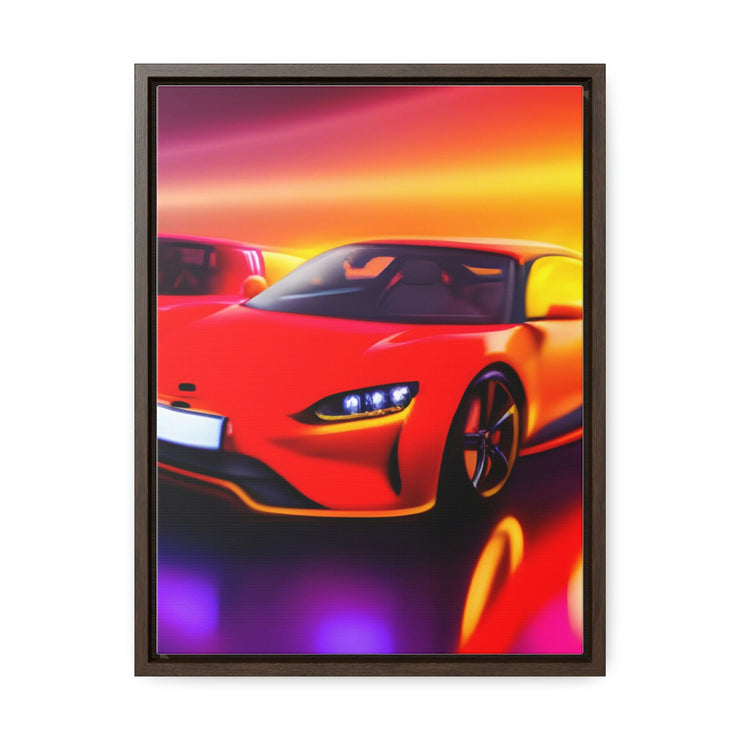 A Glimpse into the Future: Futuristic Sports Car Canvas Wrap, Modern Art, Abstract Art, Wall Art CE Digital Gift Store