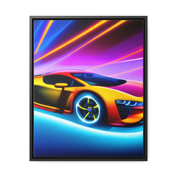 A Glimpse into the Future: Futuristic Sports Car Canvas Wrap, Modern Art, Abstract Art, Wall Art CE Digital Gift Store