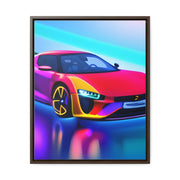 A Glimpse into the Future: Futuristic Sports Car Canvas Wrap, Modern Art, Abstract Art, Wall Art CE Digital Gift Store