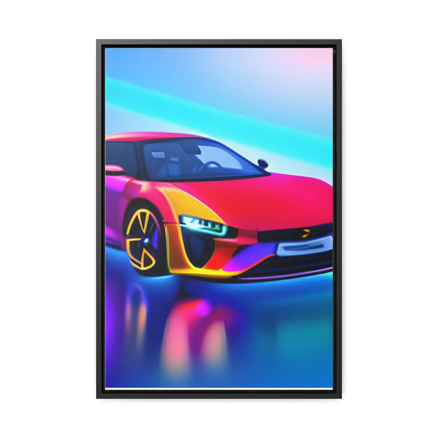 A Glimpse into the Future: Futuristic Sports Car Canvas Wrap, Modern Art, Abstract Art, Wall Art CE Digital Gift Store