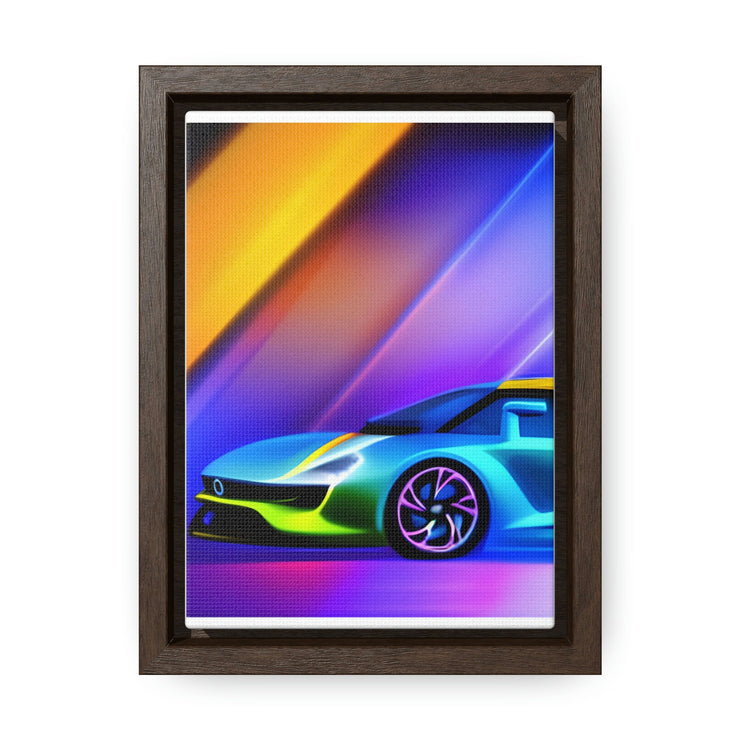 A Glimpse into the Future: Futuristic Sports Car Canvas Wrap, Modern Art, Abstract Art, Wall Art CE Digital Gift Store