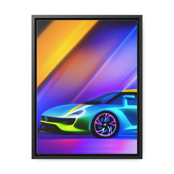 A Glimpse into the Future: Futuristic Sports Car Canvas Wrap, Modern Art, Abstract Art, Wall Art CE Digital Gift Store