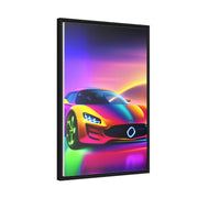 A Glimpse into the Future: Futuristic Sports Car Canvas Wrap, Modern Art, Abstract Art, Wall Art CE Digital Gift Store