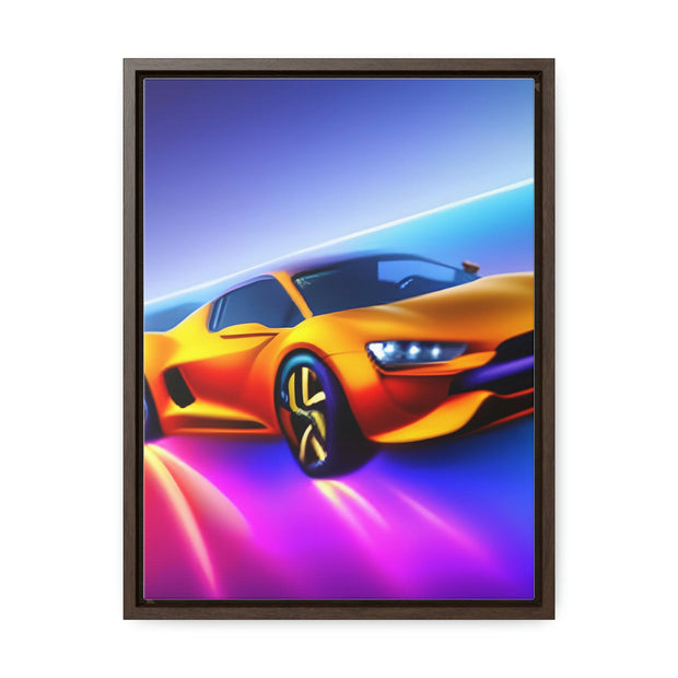 A Glimpse into the Future: Futuristic Sports Car Canvas Wrap, Modern Art, Abstract Art, Wall Art CE Digital Gift Store