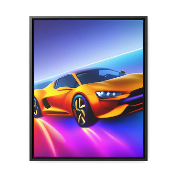 A Glimpse into the Future: Futuristic Sports Car Canvas Wrap, Modern Art, Abstract Art, Wall Art CE Digital Gift Store