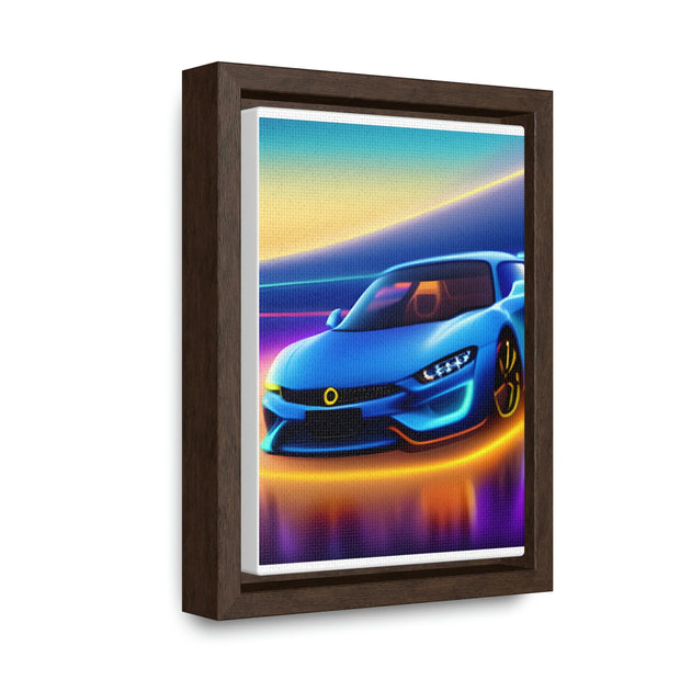 A Glimpse into the Future: Futuristic Sports Car Canvas Wrap, Modern Art, Abstract Art, Wall Art CE Digital Gift Store