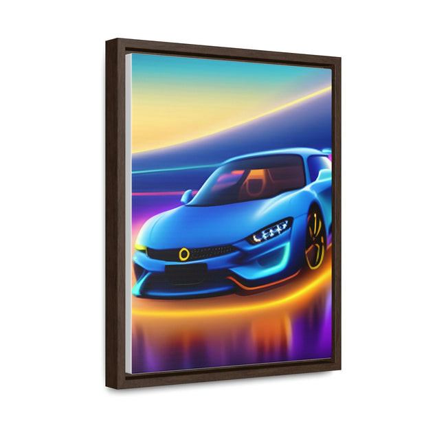 A Glimpse into the Future: Futuristic Sports Car Canvas Wrap, Modern Art, Abstract Art, Wall Art CE Digital Gift Store