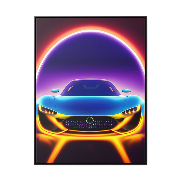 A Glimpse into the Future: Futuristic Sports Car Canvas Wrap, Modern Art, Abstract Art, Wall Art CE Digital Gift Store