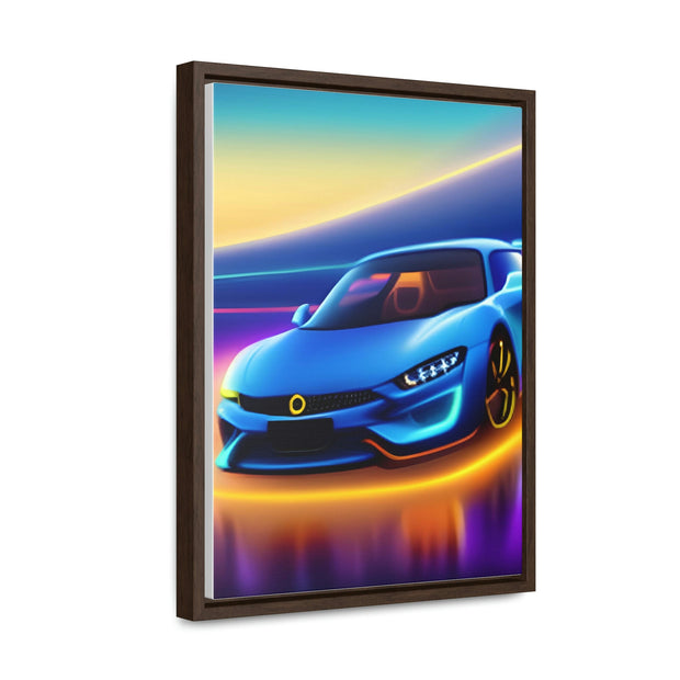 A Glimpse into the Future: Futuristic Sports Car Canvas Wrap, Modern Art, Abstract Art, Wall Art CE Digital Gift Store