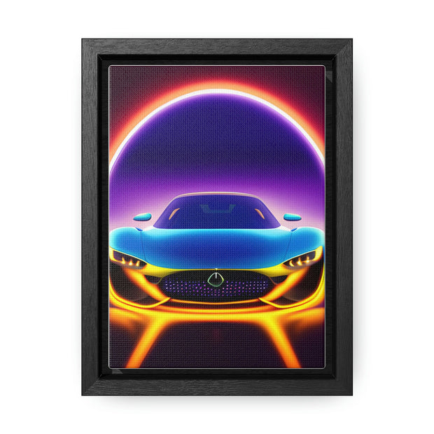 A Glimpse into the Future: Futuristic Sports Car Canvas Wrap, Modern Art, Abstract Art, Wall Art CE Digital Gift Store