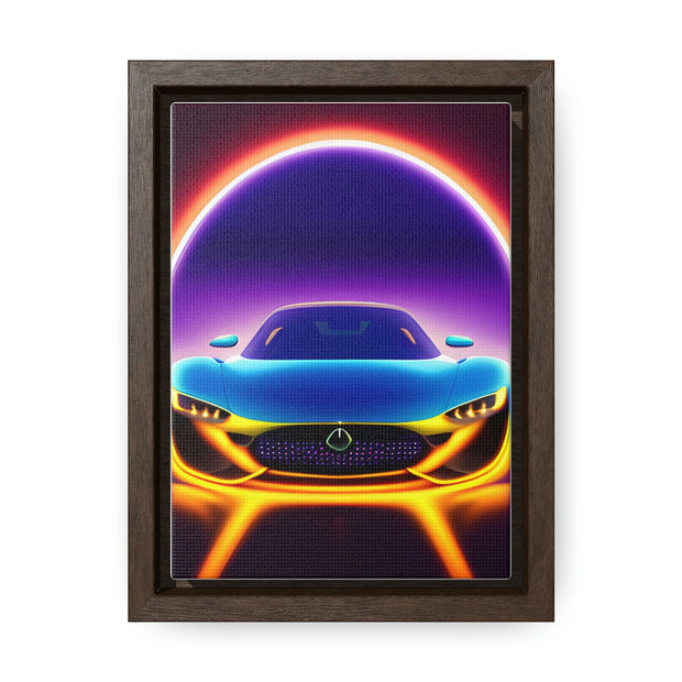 A Glimpse into the Future: Futuristic Sports Car Canvas Wrap, Modern Art, Abstract Art, Wall Art CE Digital Gift Store