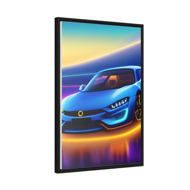 A Glimpse into the Future: Futuristic Sports Car Canvas Wrap, Modern Art, Abstract Art, Wall Art CE Digital Gift Store