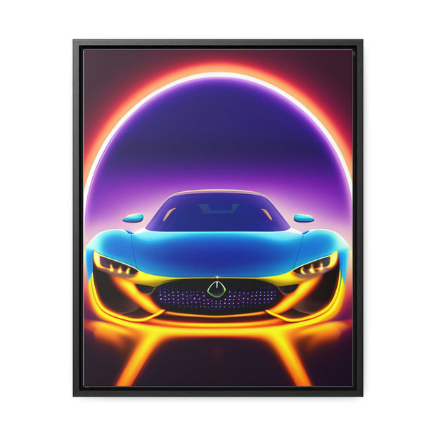 A Glimpse into the Future: Futuristic Sports Car Canvas Wrap, Modern Art, Abstract Art, Wall Art CE Digital Gift Store