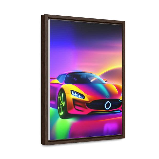 A Glimpse into the Future: Futuristic Sports Car Canvas Wrap, Modern Art, Abstract Art, Wall Art CE Digital Gift Store