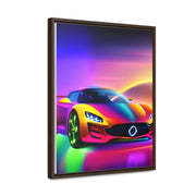 A Glimpse into the Future: Futuristic Sports Car Canvas Wrap, Modern Art, Abstract Art, Wall Art CE Digital Gift Store