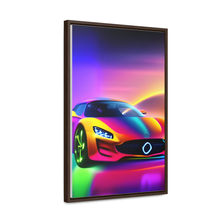 A Glimpse into the Future: Futuristic Sports Car Canvas Wrap, Modern Art, Abstract Art, Wall Art CE Digital Gift Store