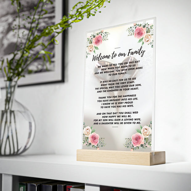 Welcome to Our Family : A Sentimental Poem for a Wedding Day, Gift for couple, Gift for Wedding, Wedding Day Gift CE Digital Gift Store