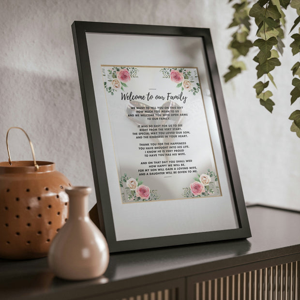 A Sentimental Poem for a Daughter in Law On Her Wedding Day, Wedding Day Gift, Wedding Day Poem CE Digital Gift Store