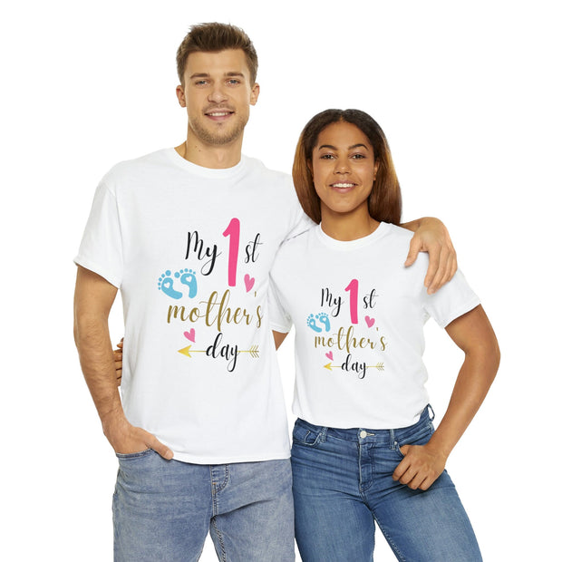 1st Mother's Day T-Shirt - Celebrate Your First Mother's Day in Style! My First mother's Day T-shirt, Gift for Mum, Gift for first time mum CE Digital Gift Store
