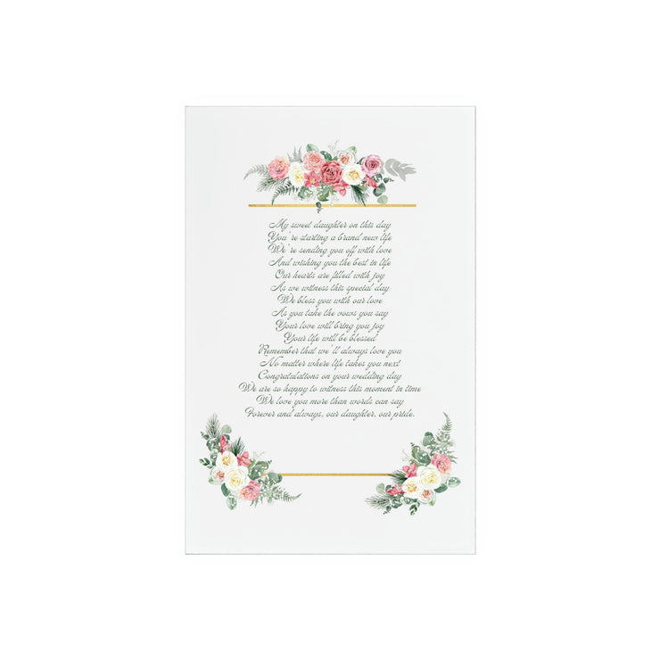A Parent's Blessing: A Sentimental Poem for a Daughter's Wedding Day" CE Digital Gift Store