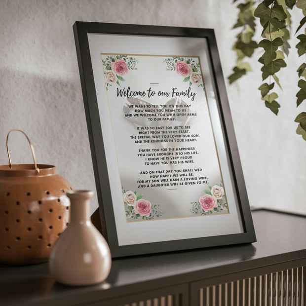 A Sentimental Poem for a Daughter in Law On Her Wedding Day, Wedding Day Gift, Wedding Day Poem CE Digital Gift Store