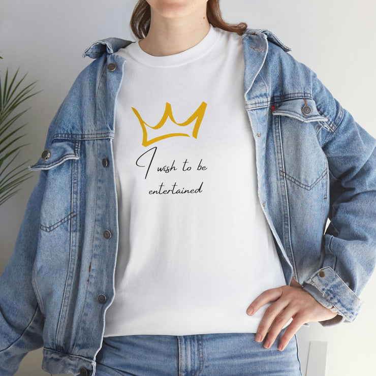 Quote I wish to be entertained Tee Inspired by Queen Charlotte. Bridgeton T-shirt CE Digital Gift Store
