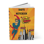 Dad's Personalized Notebook, Hardcover Journal Matte, Personal Journal, 2023 Notebook, A5 Notebook Hardback Lined Premium Quality CE Digital Gift Store