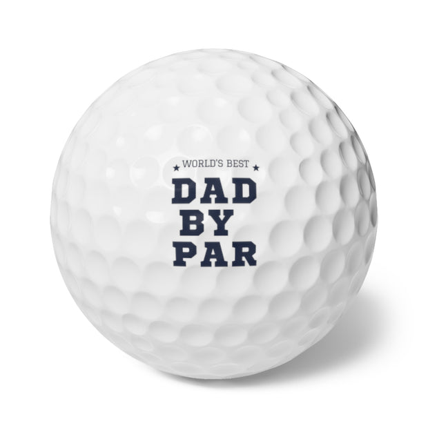 Worlds Best Dad by Par Golf Balls, 6pcs, Father's Day Gift , Birthday Gift for Dad, Custom Golf Balls, Personalized Golf Balls CE Digital Gift Store