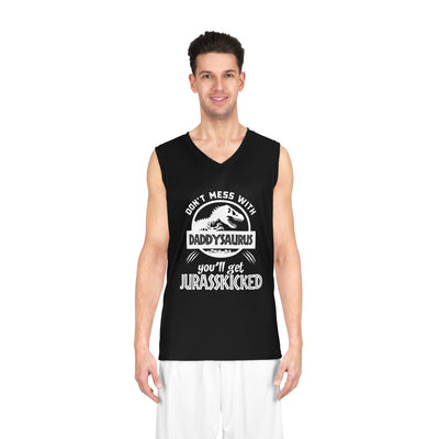 Daddy saurus Basketball Jersey, Father's Day Gift, Gift for Him, Gift for dad, Birthday Gift, Custom Basketball Jerseys for men, CE Digital Gift Store