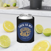 Father's Day Gift Idea, Super Dad Can Cooler, Gifts for Dad, Fathers Day Gift, Gift for Dad, Custom Gift for him, Gift Can Cooler CE Digital Gift Store