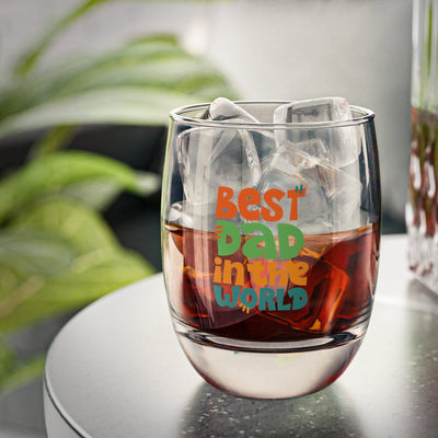 Best Dad in the World Father's Day Gift Idea, Gift for Dad, Gifts for father, Daddy Gift, Gift idea for Dad, Gift for him, Whiskey Glass CE Digital Gift Store