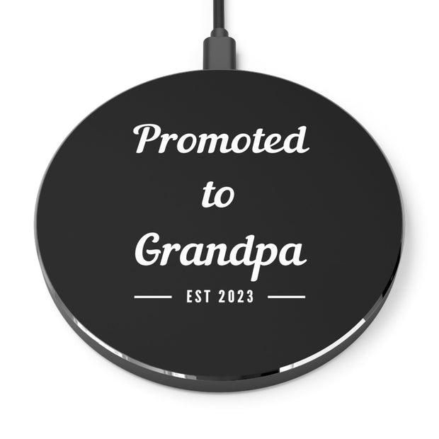Grandfather's Day Gift Idea, Gift for Dad, Gifts for 1st Time Grandfather, Grandpa Gift, Promoted to Grandpa Personalized Wireless Charger CE Digital Gift Store