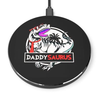 Daddy Saurus Father's Day Gift Idea, Gift for Dad, Gift for a father, Daddy Gift, Personalized Wireless Charger CE Digital Gift Store