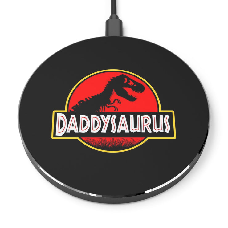 Daddy Saurus Father's Day Gift Idea, Gift for Dad, Gift for a father, Daddy Gift, Personalized Wireless Charger CE Digital Gift Store