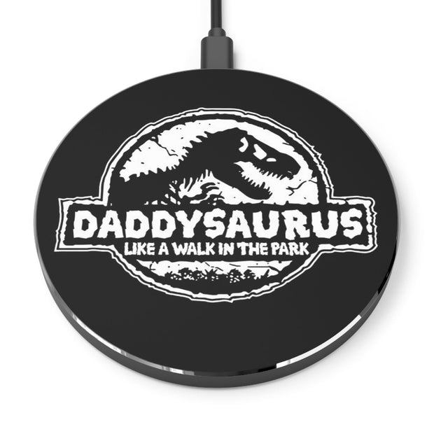 Daddy Saurus Father's Day Gift Idea, Gift for Dad, Gift for a father, Daddy Gift, Personalized Wireless Charger CE Digital Gift Store