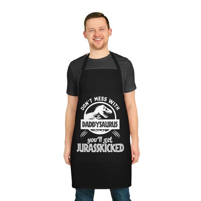 Daddy Saurus Father's Day Gift Idea, Gift for Dad, Gifts for father, Daddy Gift, Birthday Gift, Custom Personalized Apron (AOP) CE Digital Gift Store