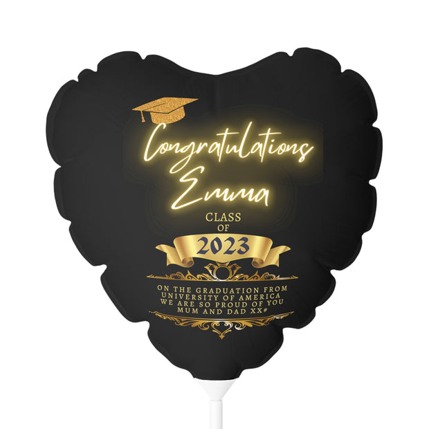 Personalised Class of 2023 Custom Graduation Balloon | Personalized Congrats Grad School Colors Balloons, Party Balloons CE Digital Gift Store