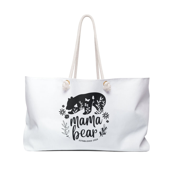 Personalized Mamma Bear 2023 Custom Name Tote Bags, Canvas Tote Bag, Custom canvas Bag, oversized Weekender Bag, Gift for Mother, Mom CE Digital Gift Store