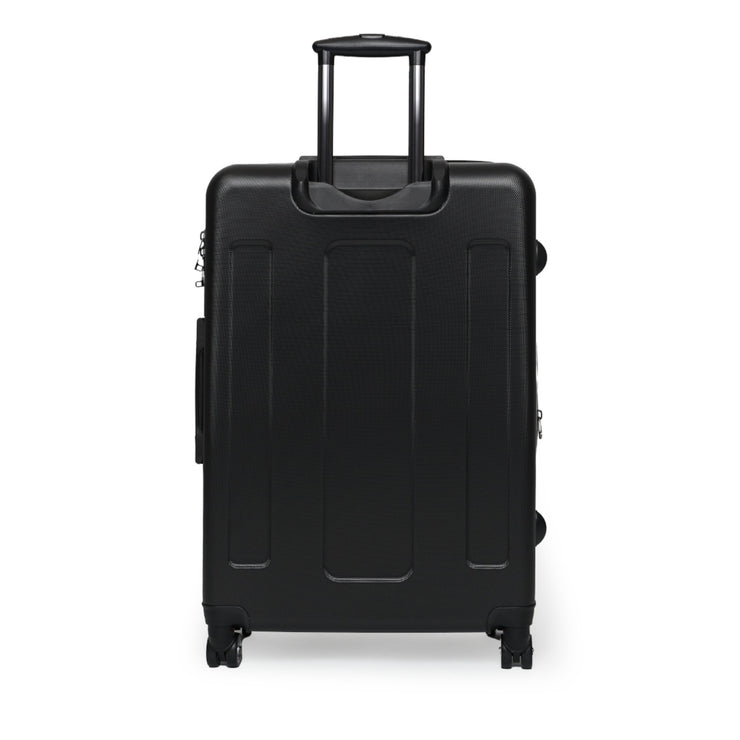 Personalisation Hard Shell Suitcase with 4 Spinner Wheels Travel Luggage Black CE Digital Gift Store