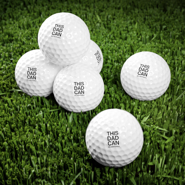 This Dad Can do anything Golf Balls, 6pcs, Father's Day Gift , Birthday Gift for Dad, Custom Golf Balls CE Digital Gift Store