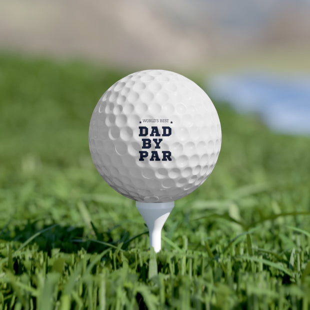 Worlds Best Dad by Par Golf Balls, 6pcs, Father's Day Gift , Birthday Gift for Dad, Custom Golf Balls, Personalized Golf Balls CE Digital Gift Store