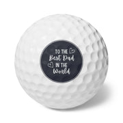 Best Dad in the World Golf Balls, 6pcs, Father's Day Gift , Birthday Gift for Dad, Custom Golf Balls, Personalized Golf Balls CE Digital Gift Store