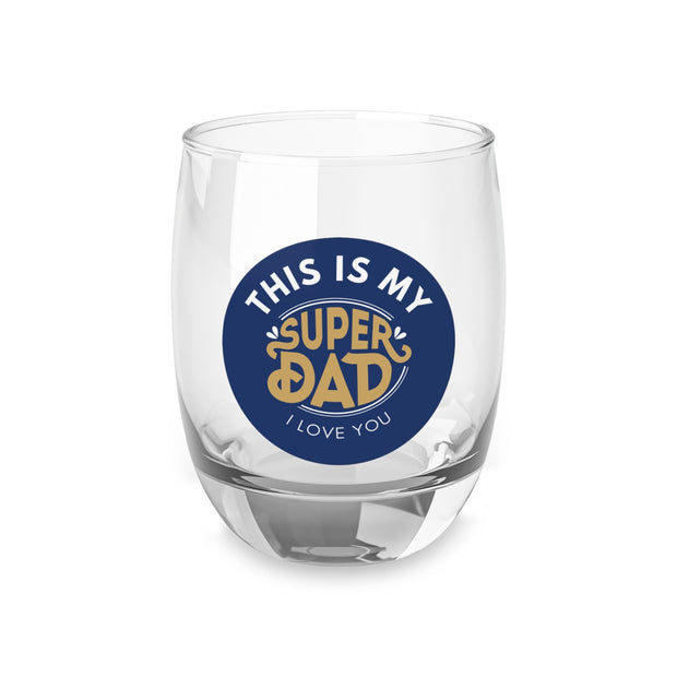 Super Dad Father's Day Gift Idea, Gift for Dad, Gifts for father, Daddy Gift, Gift idea for Dad, Custom Gift for him, Whiskey Glass CE Digital Gift Store