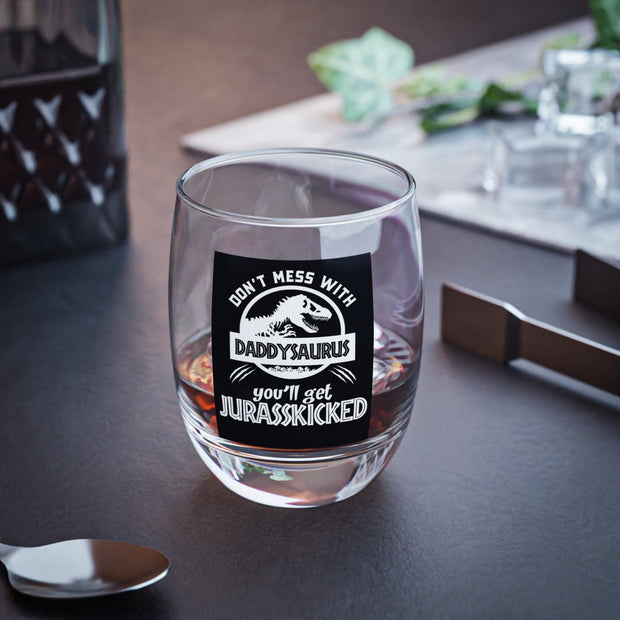 Daddy Saurus Father's Day Gift Idea, Gift for Dad, Gifts for father, Daddy Gift, Gift idea for Dad, Custom Gift for him, Whiskey Glass CE Digital Gift Store