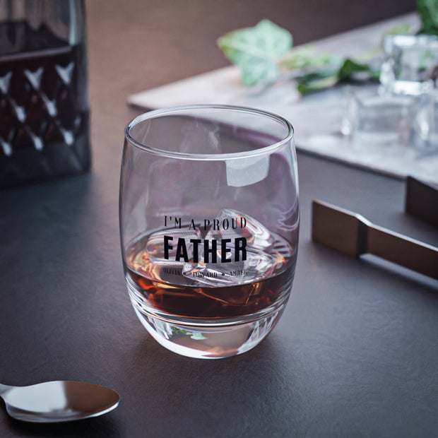 Personalized Custom Father's Day Gift Idea, Gift for Dad, Gifts for father, Daddy Gift, Gift idea for Dad, Gift for him, Whiskey Glass CE Digital Gift Store