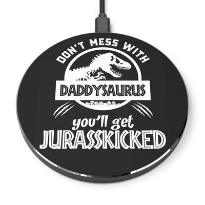 Daddy Saurus Father's Day Gift Idea, Gift for Dad, Gift for a father, Daddy Gift, Personalized Wireless Charger CE Digital Gift Store